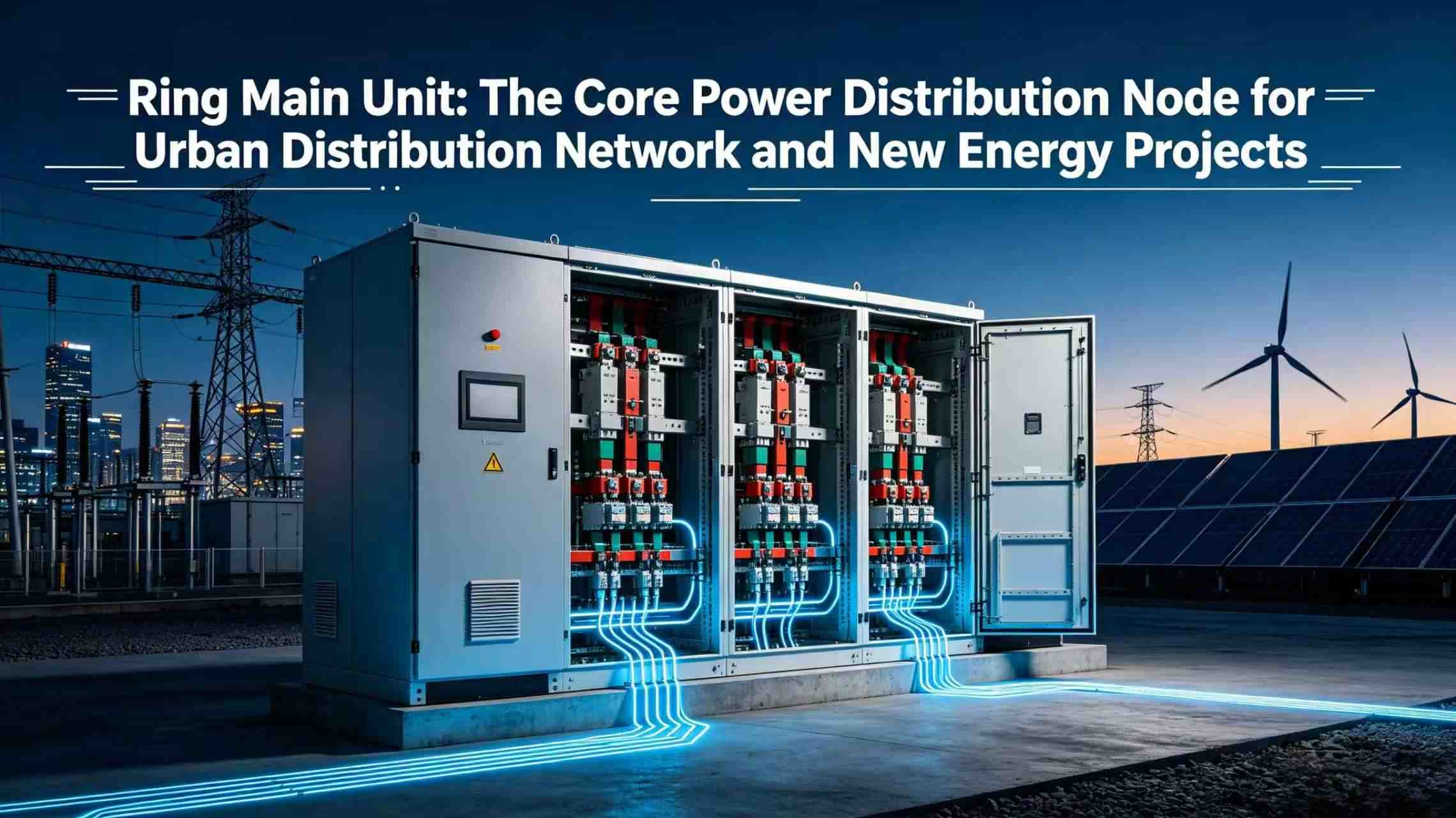 Unidade principal do anel: o nó principal de distribuição de energia para redes de distribuição urbana e novos projetos de energia
