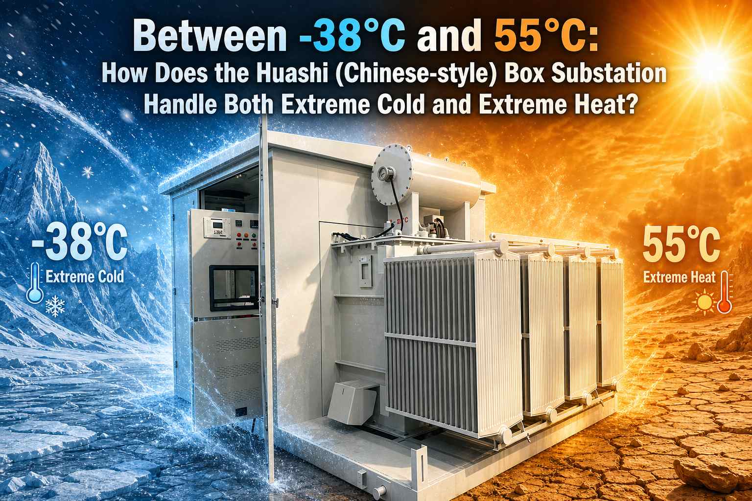 Entre -38°C e 55°C: Como Funciona a Subestação Caixa Huashi (estilo Chinês)